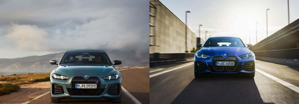2025 BMW i4 M50 Facelift против Pre-Facelift - сравнение фотографий