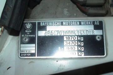 Как узнать номер кузова BMW BMW 3 серия 3GT