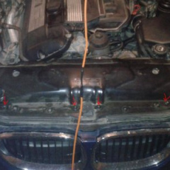 Очистка радиатора BMW E60