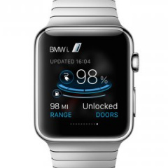 Новое приложение BMW i Remote для часов Apple Watch
