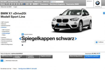 Появился онлайн конфигуратор для нового BMW X1 BMW X1 серия F48