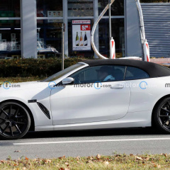 Шпионские снимки кабриолета BMW 8 серии 2023 года