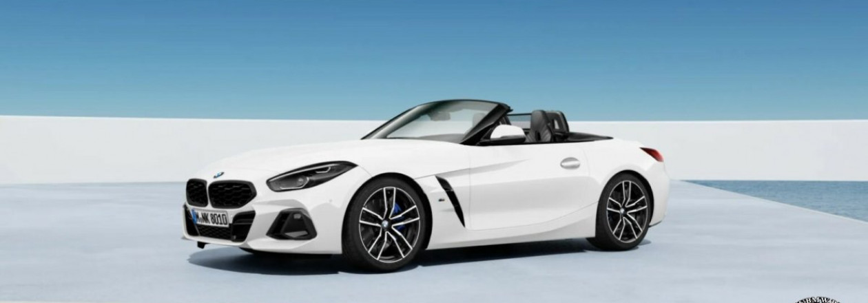 Спортивный родстер BMW Z4 Alpine White 2023 в новом видео