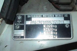 Как узнать номер кузова BMW :: BMW 1 серия E81/E88