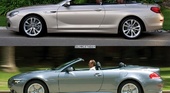 Сравнение Фотографии: Новый BMW 6 Series и его предшественник E64 BMW 6 серия E63-E64