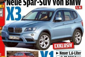 Первая фотография обновлённого X3 BMW X3 серия F25