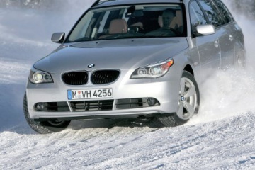 BMW M5 - прогрев резины BMW 5 серия E60-E61