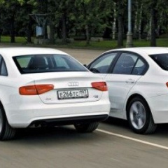 Товарищеский матч между BMW 320d и AudiA4