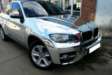 Оклейка BMW X6 в хром