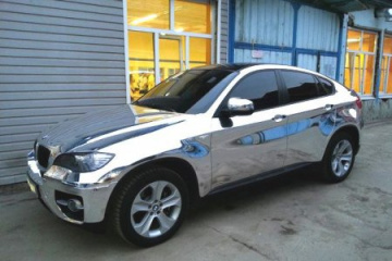 Оклейка BMW X6 в хром