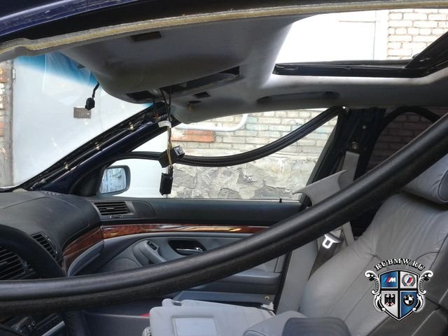 Демонтаж потолка и люка BMW E39