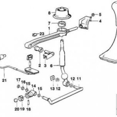 Ремонт кулисы КПП BMW Е34