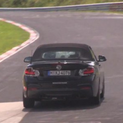 Кабриолет BMW 2 Series проходит тестирование на Нюрбургринге