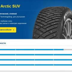 Goodyear UltraGrip Ice Arctic SUV: лучшая шина для суровых условий