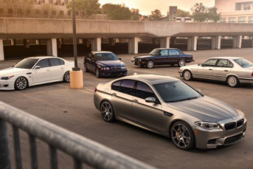Уникальная фотосессия пяти поколений BMW M5 BMW 5 серия E34