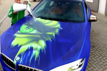 BMW X6 с изменяемой окраской Hulk BMW X6 серия F16