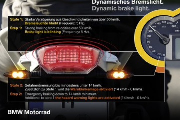 BMW Motorrad презентует систему динамического стоп-сигнала BMW Мотоциклы BMW Все мотоциклы