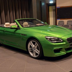 Кабриолет BMW 650i в цвете Java Green