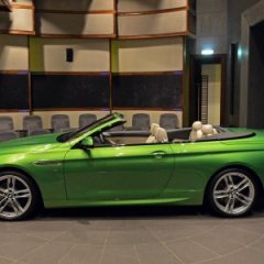 Кабриолет BMW 650i в цвете Java Green