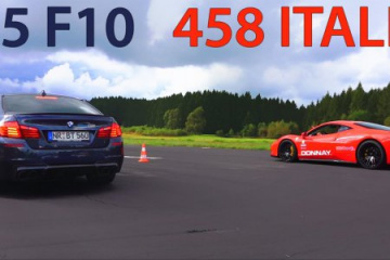 BMW M5 vs. Ferrari 458 Italia BMW M серия Все BMW M