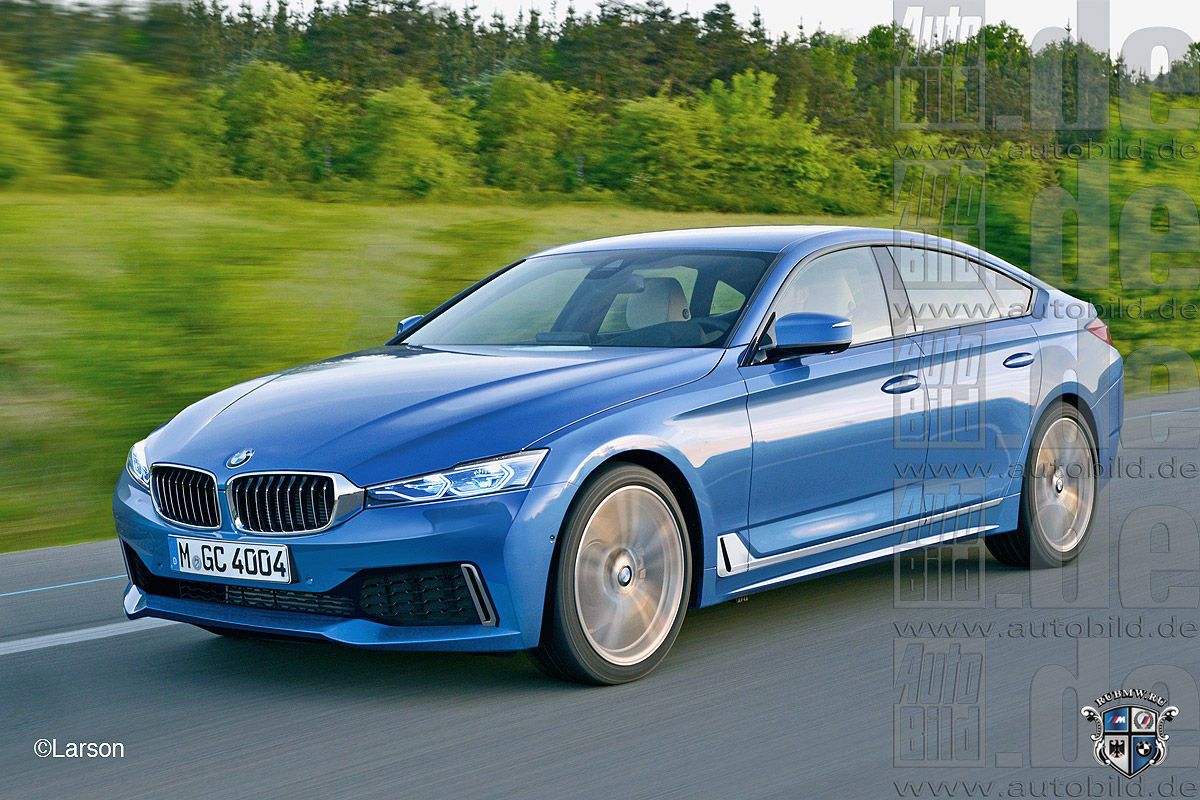 Рендерное изображение BMW 4 Gran Coupe следующего поколения