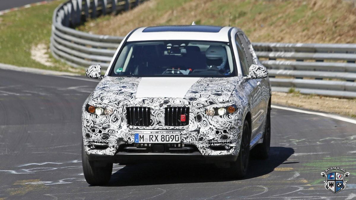 BMW X3 2017 модельного года тестируют на Нюрбургринге