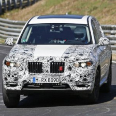 BMW X3 2017 модельного года тестируют на Нюрбургринге