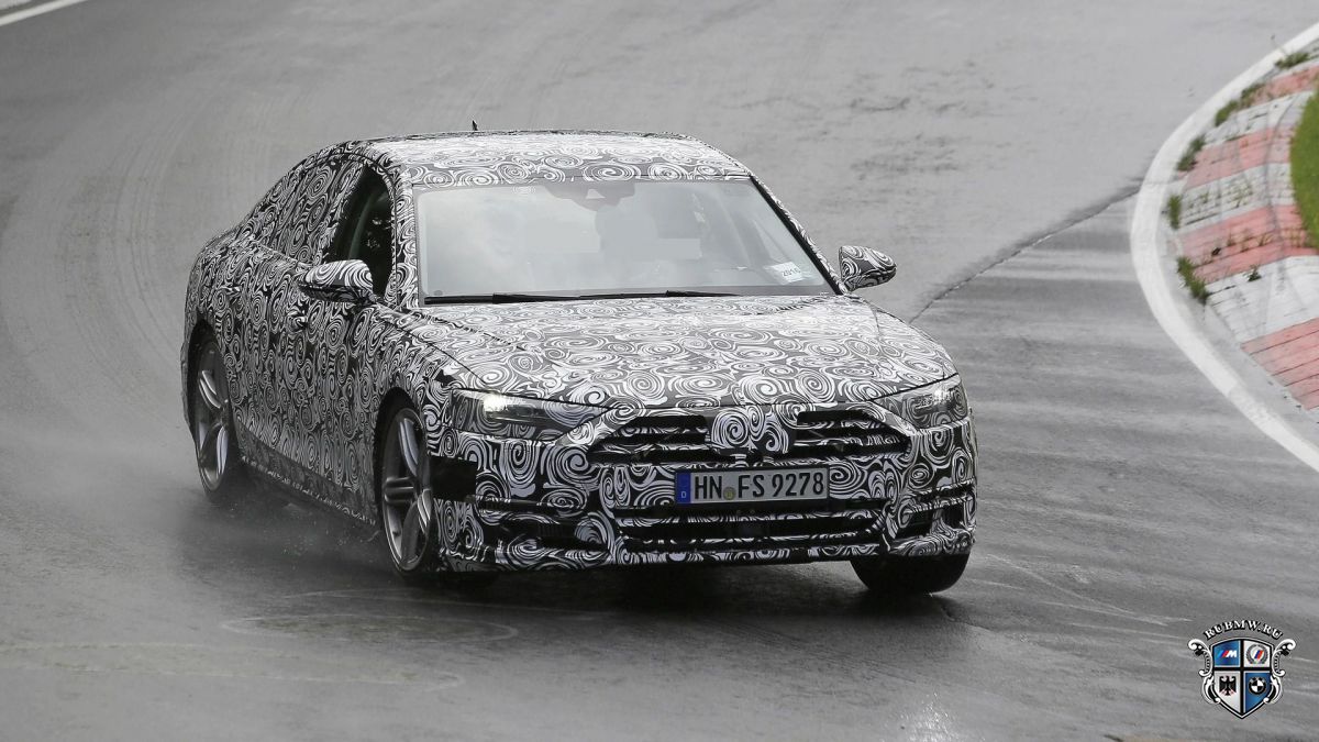 Audi A8 нового поколения тестируют на Нюрбургринге