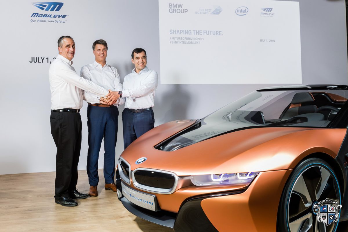 BMW разработает беспилотный автомобиль вместе с Intel и Mobileye