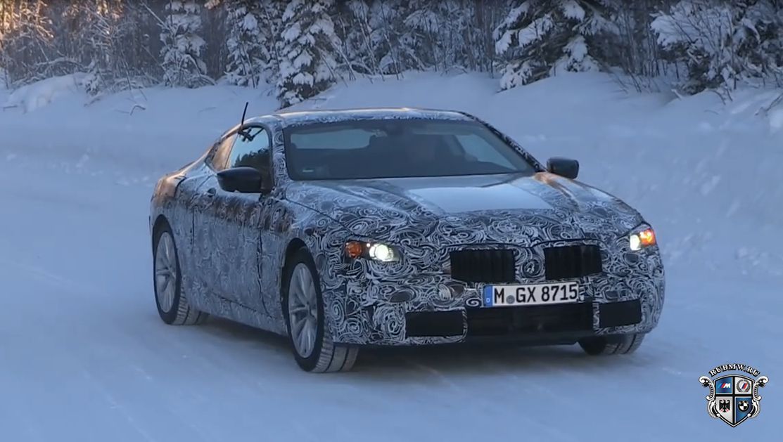 Возрожденный BMW 8 Series тестируют в Швеции (Видео)