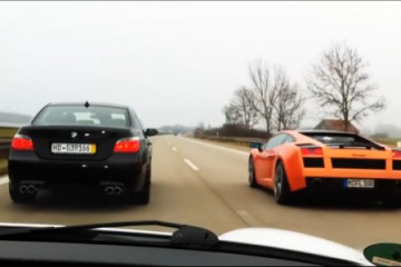 BMW M5 E60 vs Lamborghini Gallardo BMW M серия Все BMW M