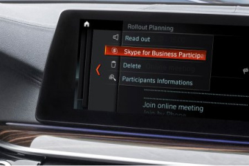 Автомобили BMW будут оснащаться Skype for Business BMW 5 серия G30