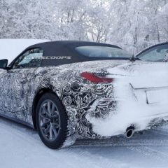 BMW Z4 2019 заметили на зимних дорожных тестах совместно с Toyota Supra и BMW 3-Series