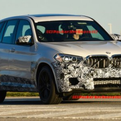 BMW X3 M 2019 с минимальным камуфляжем замечен на испытаниях в Спартанбурге