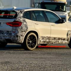 BMW X3 M 2019 с минимальным камуфляжем замечен на испытаниях в Спартанбурге