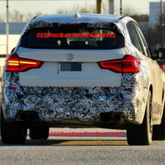 BMW X3 M 2019 с минимальным камуфляжем замечен на испытаниях в Спартанбурге