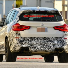 BMW X3 M 2019 с минимальным камуфляжем замечен на испытаниях в Спартанбурге