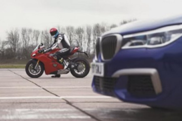 BMW M760Li проиграл в гонке мотоциклу Ducati's Panigale V4 S. BMW M серия Все BMW M