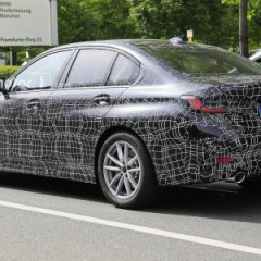 2019 BMW 3 серии с меньшим количеством камуфляжа замечен на дорожных тестах