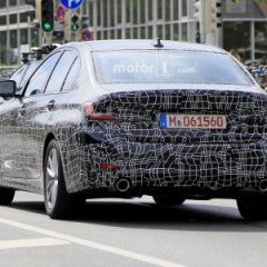 2019 BMW 3 серии с меньшим количеством камуфляжа замечен на дорожных тестах