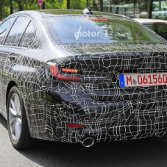 2019 BMW 3 серии с меньшим количеством камуфляжа замечен на дорожных тестах