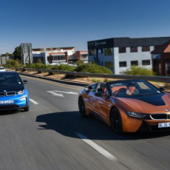 BMW i8 Roadster и i3: новые фотографии из Южной Африки