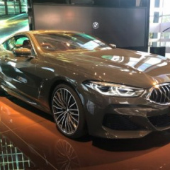 BMW 840d M Sport G15 в сером костюме Dravitgrau Metallic