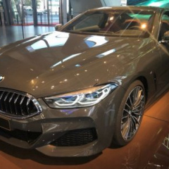 BMW 840d M Sport G15 в сером костюме Dravitgrau Metallic