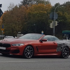 BMW 8 Series Convertible 2019 замечен в Мюнхене