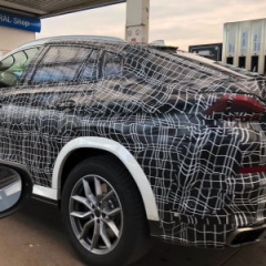 BMW X6 G06 2019 замечен на дороге в полном камуфляже