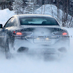 Шпионские фото нового BMW 8-Series Gran Coupe на испытаниях зимой в Финляндии