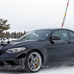 BMW M2 CS 2020 замечен на тестах в новом аэродинамическом обвесе