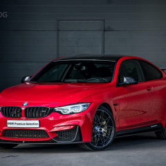 BMW M4 Coupe в потрясающем красном кузове с M Performance Parts