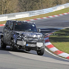 Новый Land Rover Defender замечен на гоночной трассе Нюрбургринг в Германии